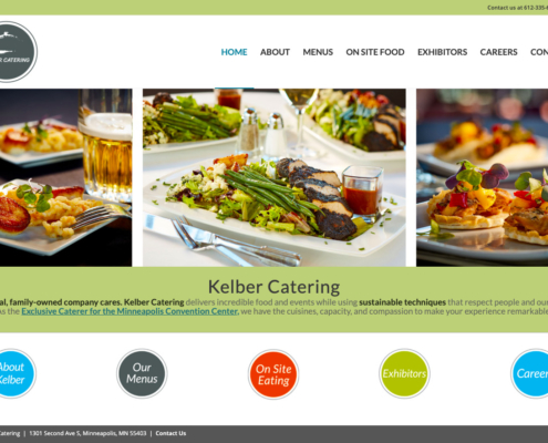 Kelber Catering web design