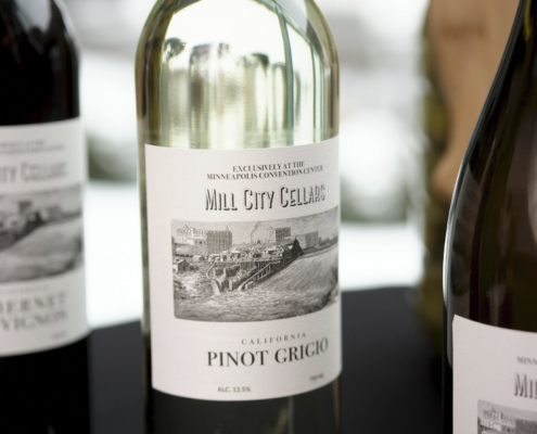 Mill City Cellars wine label design by Wojack Hendrickson Design