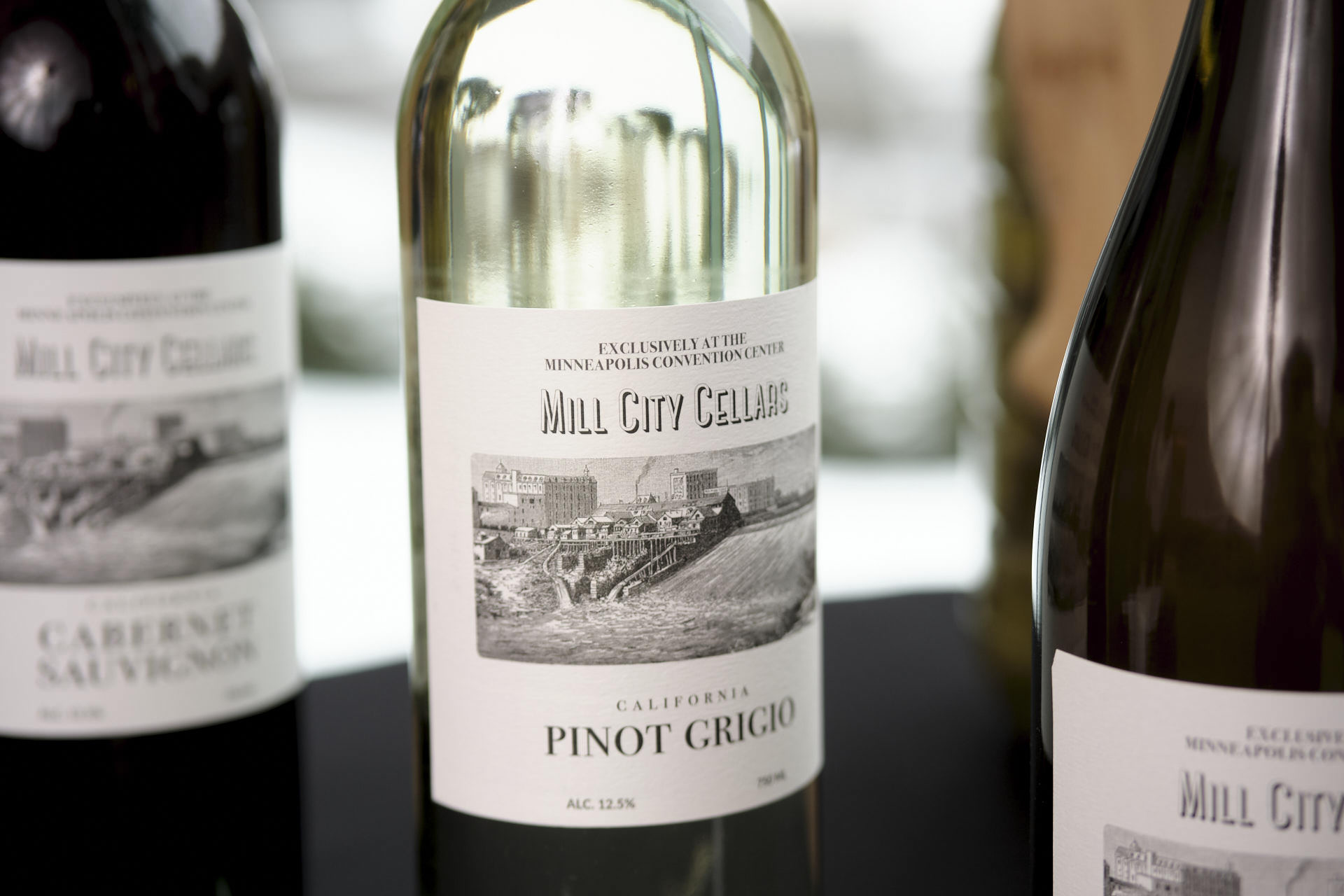 Mill City Cellars wine label design by Wojack Hendrickson Design