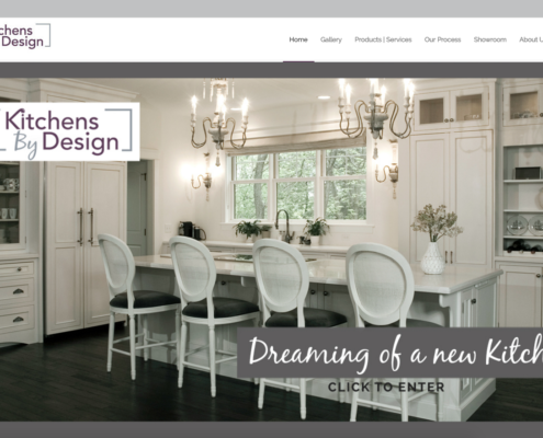 Kitchens by Design - Web design by Wojack Hendrickson design